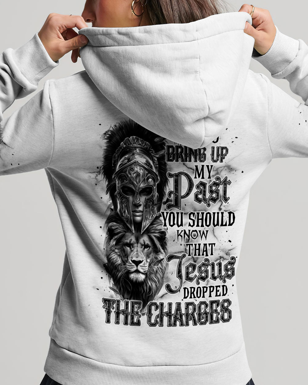 Jesus Dropped The Charges Lion Warrior Women's All Over Print Shirt - Tlnt0511241
