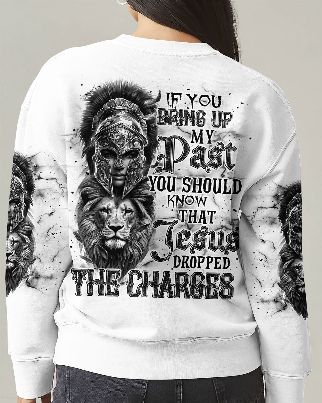 Jesus Dropped The Charges Lion Warrior Women's All Over Print Shirt - Tlnt0511241