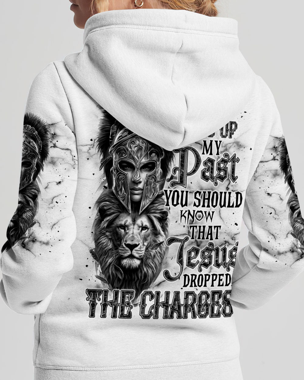 Jesus Dropped The Charges Lion Warrior Women's All Over Print Shirt - Tlnt0511241