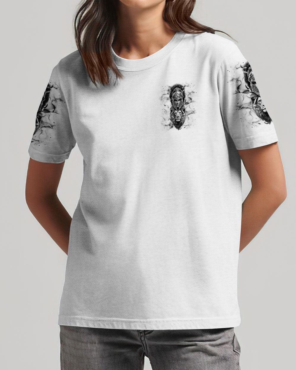 Jesus Dropped The Charges Lion Warrior Women's All Over Print Shirt - Tlnt0511241