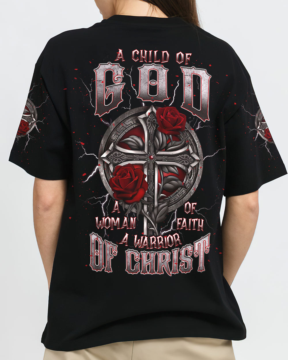 A Child Of God A Woman Of Faith Women's All Over Print Shirt - Tlnt0512242