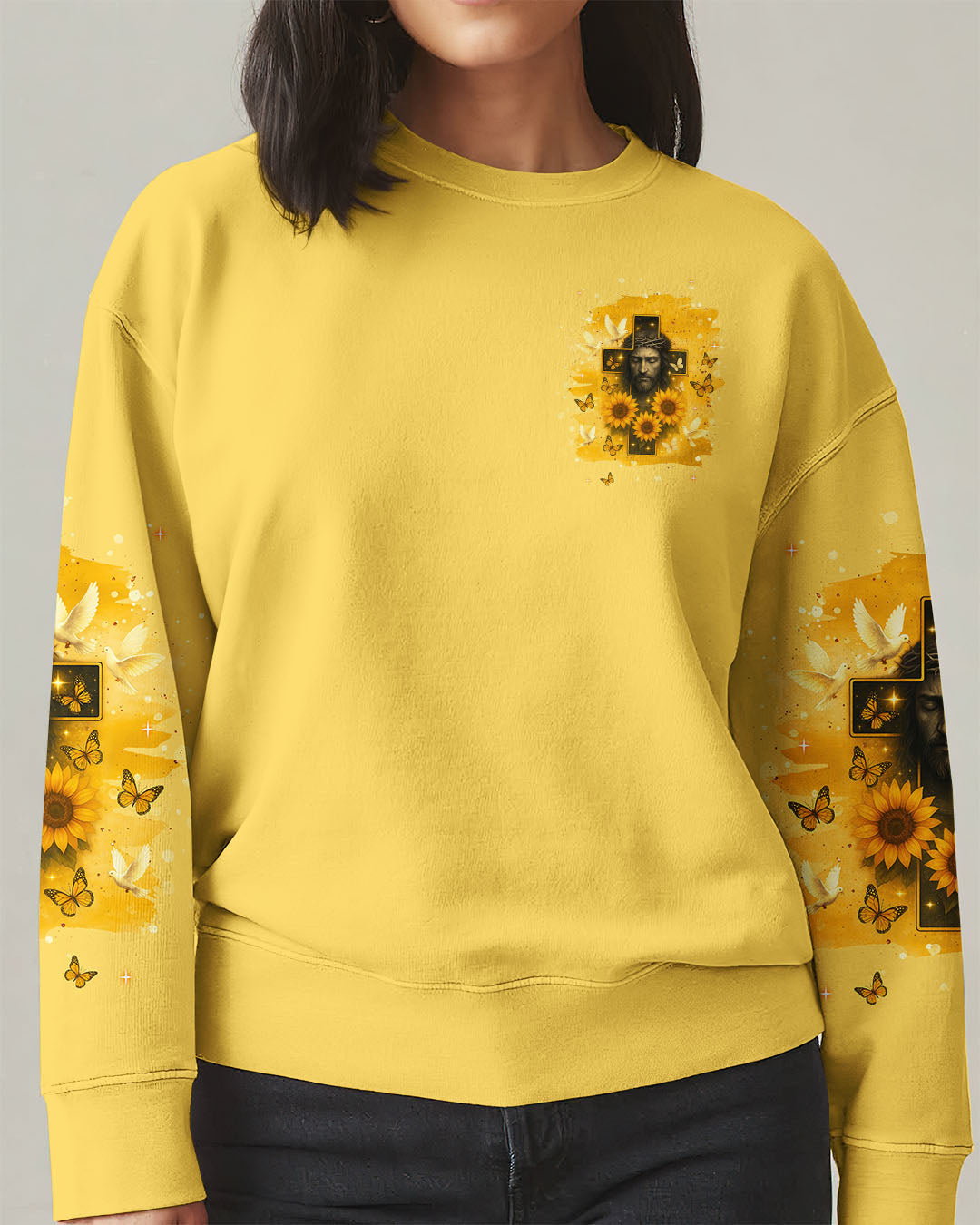 My God Turns My Darkness Into Light Sunflower Women's All Over Print Shirt - Tlnt0606252