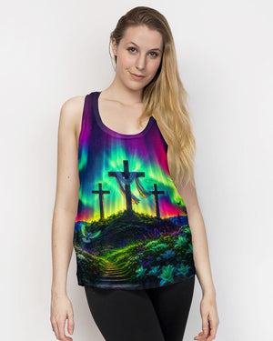 Cross Glowing Aurora Women's All Over Print Shirt - Tlnt0607263
