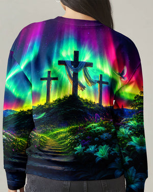 Cross Glowing Aurora Women's All Over Print Shirt - Tlnt0607263