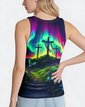 Cross Glowing Aurora Women's All Over Print Shirt - Tlnt0607263