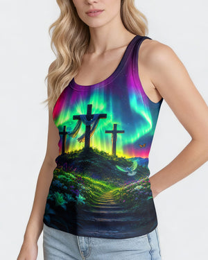 Cross Glowing Aurora Women's All Over Print Shirt - Tlnt0607263