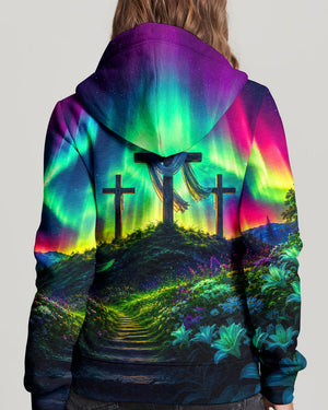 Cross Glowing Aurora Women's All Over Print Shirt - Tlnt0607263