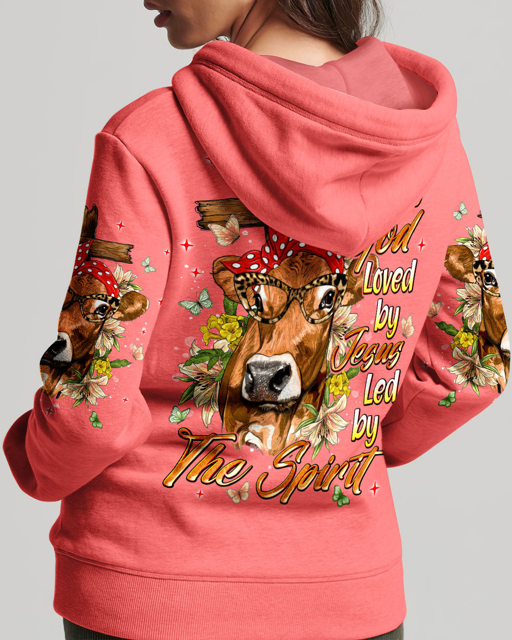 Blessed By God Highland  Cow Women's All Over Print Shirt - Tlnt0607264