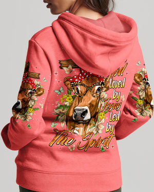 Blessed By God Highland  Cow Women's All Over Print Shirt - Tlnt0607264