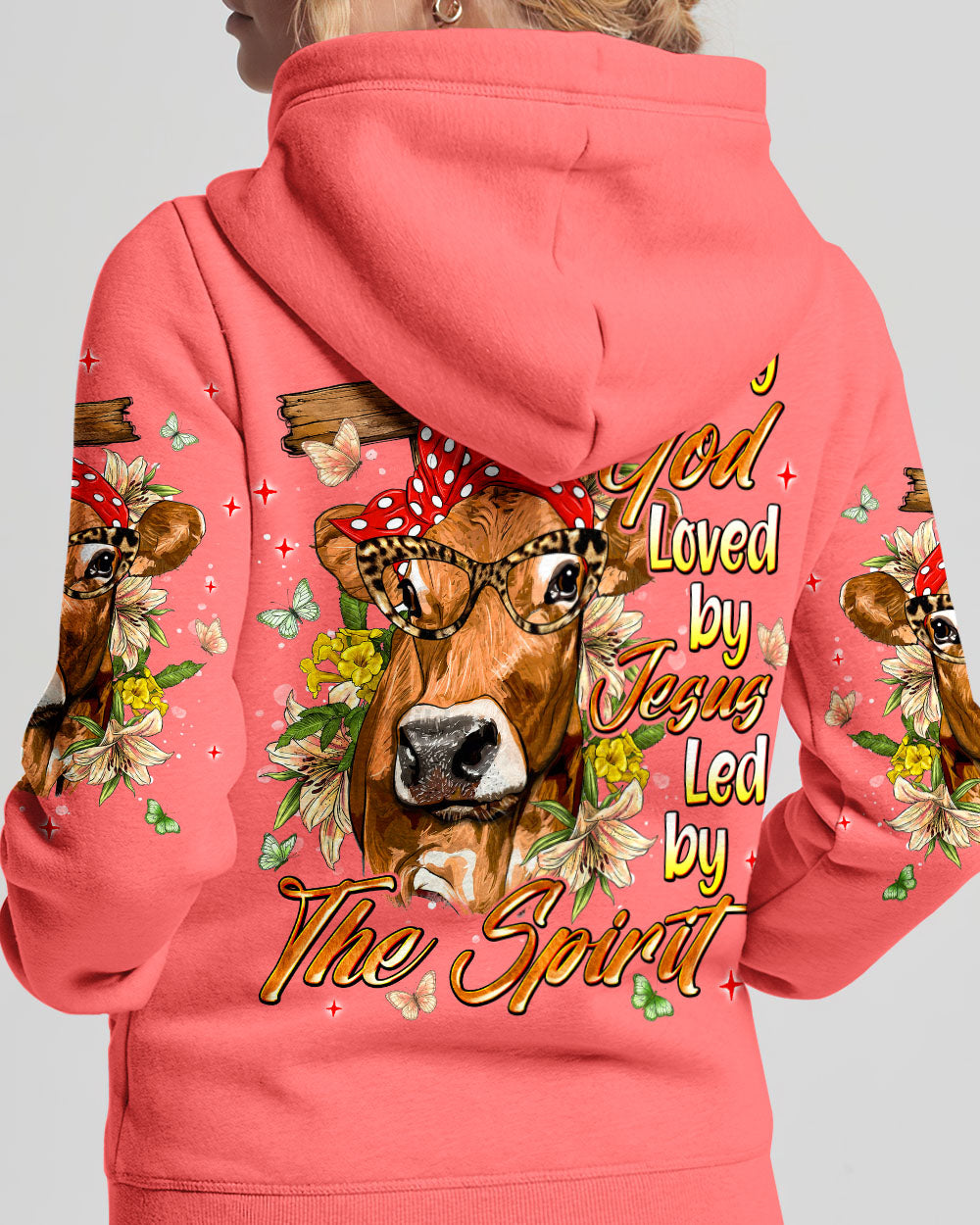 Blessed By God Highland  Cow Women's All Over Print Shirt - Tlnt0607264