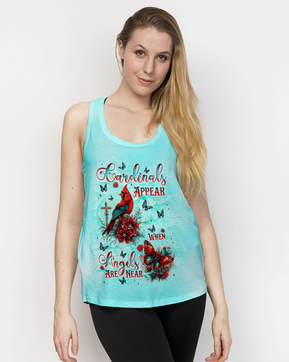 When Cardinals Appear Angels Are Near Women's All Over Print Shirt - Tlnt0612242