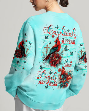 When Cardinals Appear Angels Are Near Women's All Over Print Shirt - Tlnt0612242