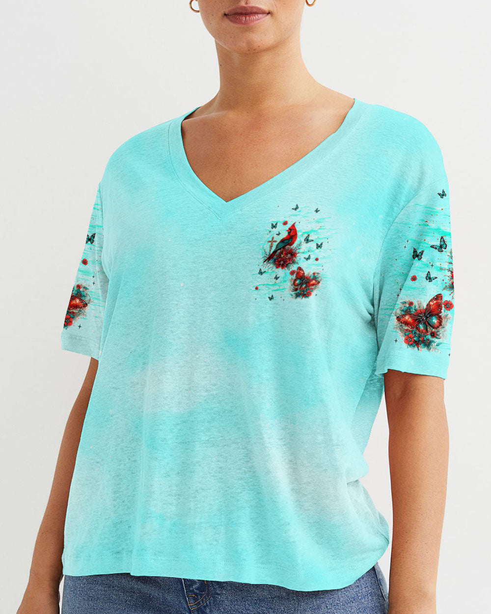 When Cardinals Appear Angels Are Near Women's All Over Print Shirt - Tlnt0612242
