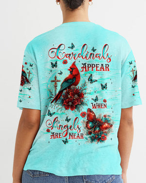 When Cardinals Appear Angels Are Near Women's All Over Print Shirt - Tlnt0612242