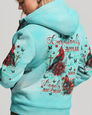 When Cardinals Appear Angels Are Near Women's All Over Print Shirt - Tlnt0612242