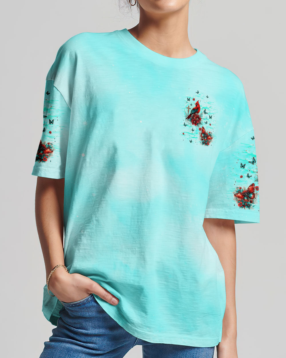 When Cardinals Appear Angels Are Near Women's All Over Print Shirt - Tlnt0612242