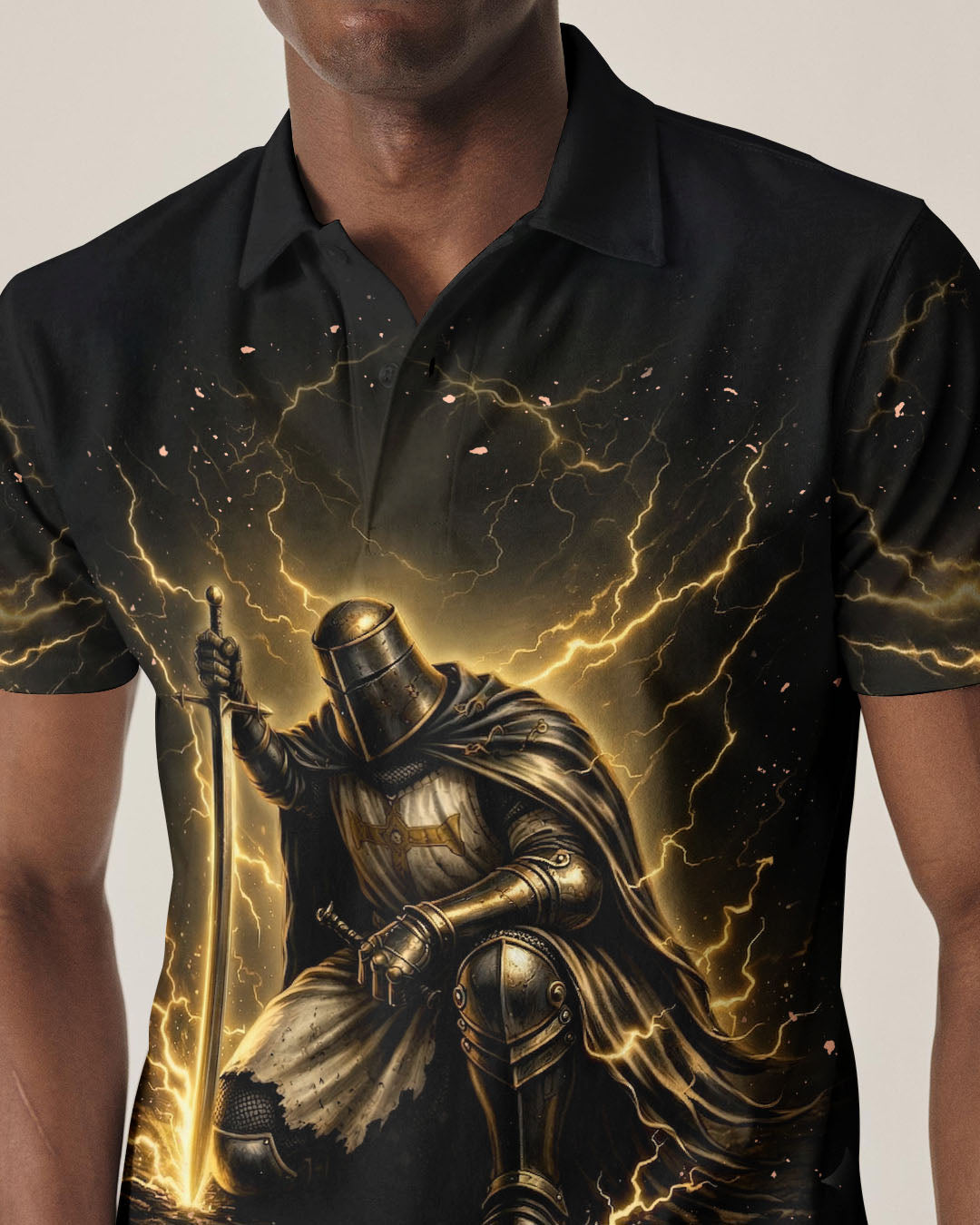 Let Your Faith Be Bigger Than Your Fear Warrior  Men's All Over Print Shirt  - Tlnt0704263