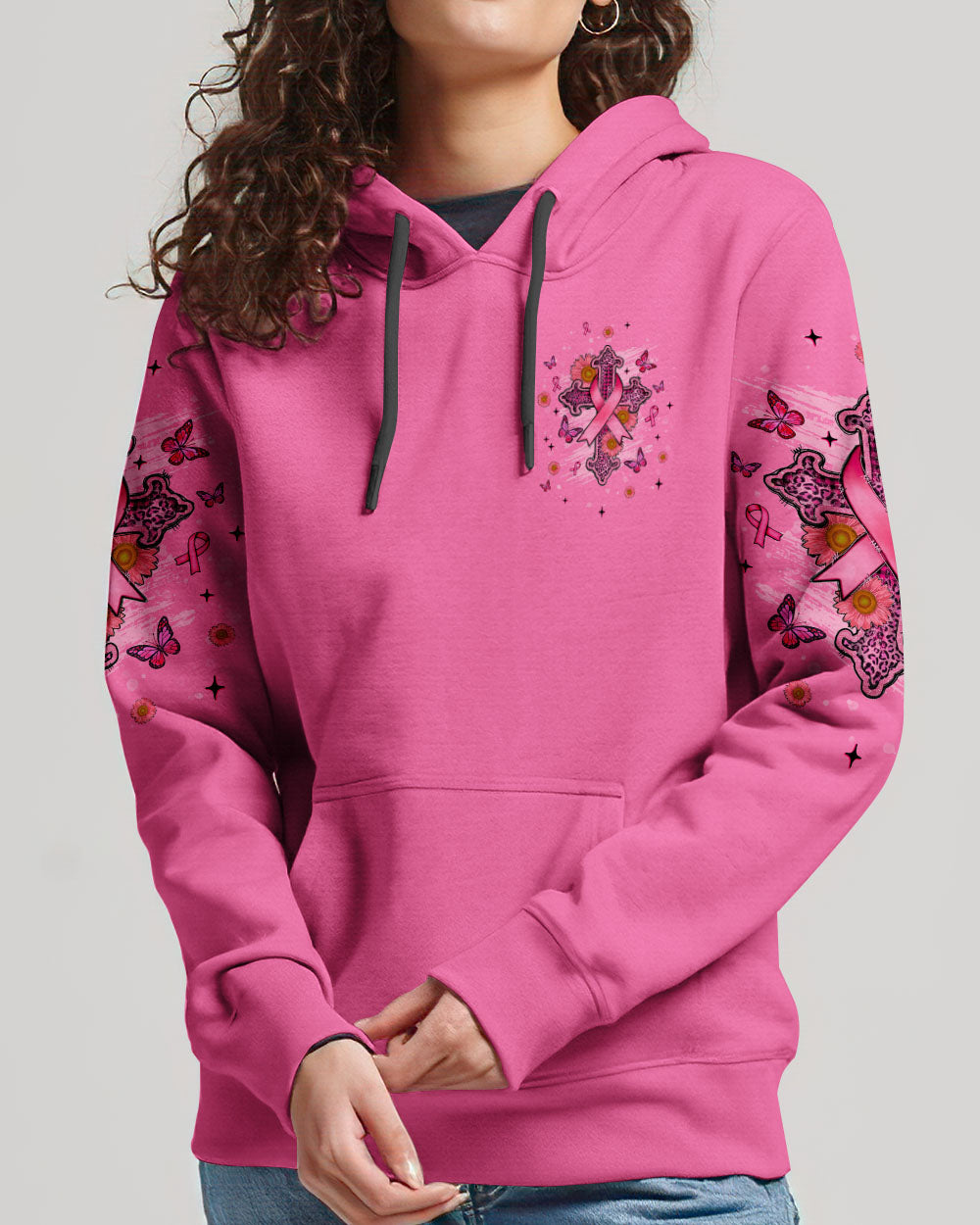 In October We Wear Pink Cross Women's All Over Print Shirt   - Tlnt0708251