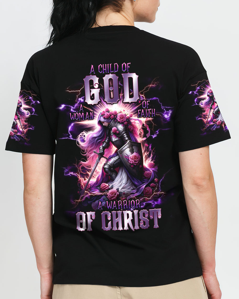 A Warrior Of Christ Women's All Over Print Shirt - Tlnt0801243