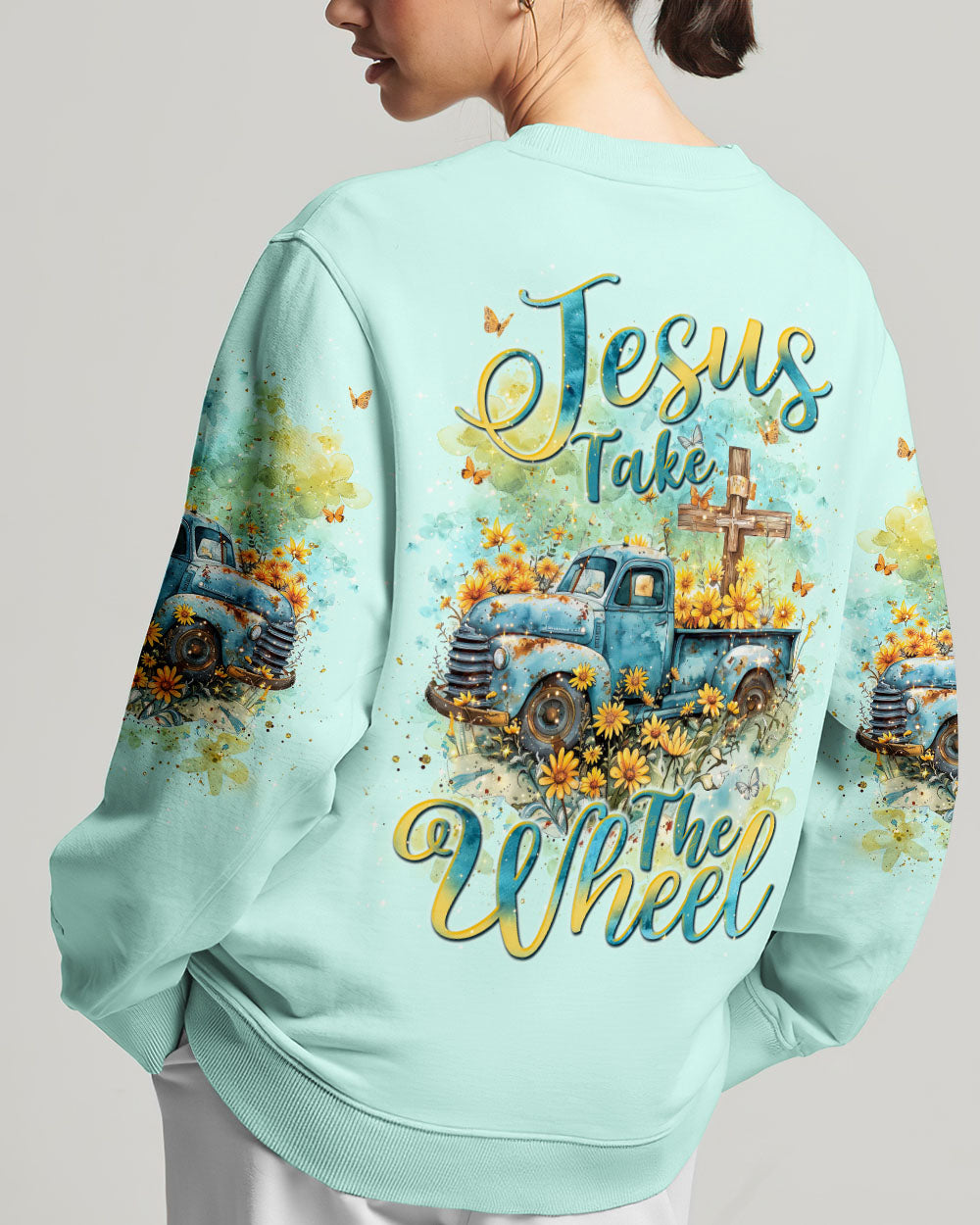 Jesus Take The Wheel Women's All Over Print Shirt - Tlnt0803243