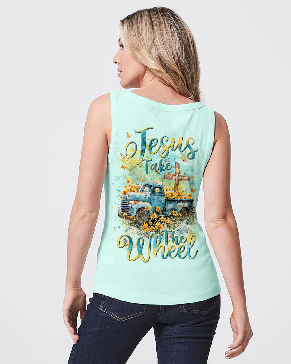 Jesus Take The Wheel Women's All Over Print Shirt - Tlnt0803243