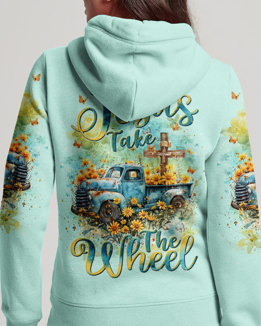 Jesus Take The Wheel Women's All Over Print Shirt - Tlnt0803243