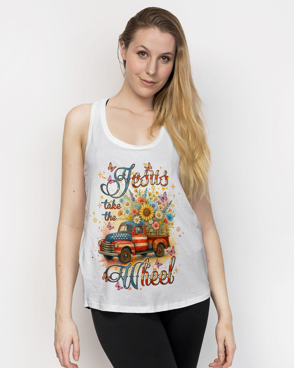 Jesus Take The Wheel Women's All Over Print Shirt  - Tlnt0905252