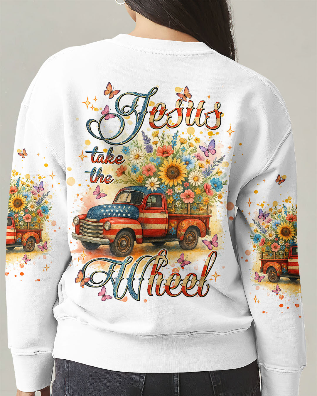 Jesus Take The Wheel Women's All Over Print Shirt  - Tlnt0905252