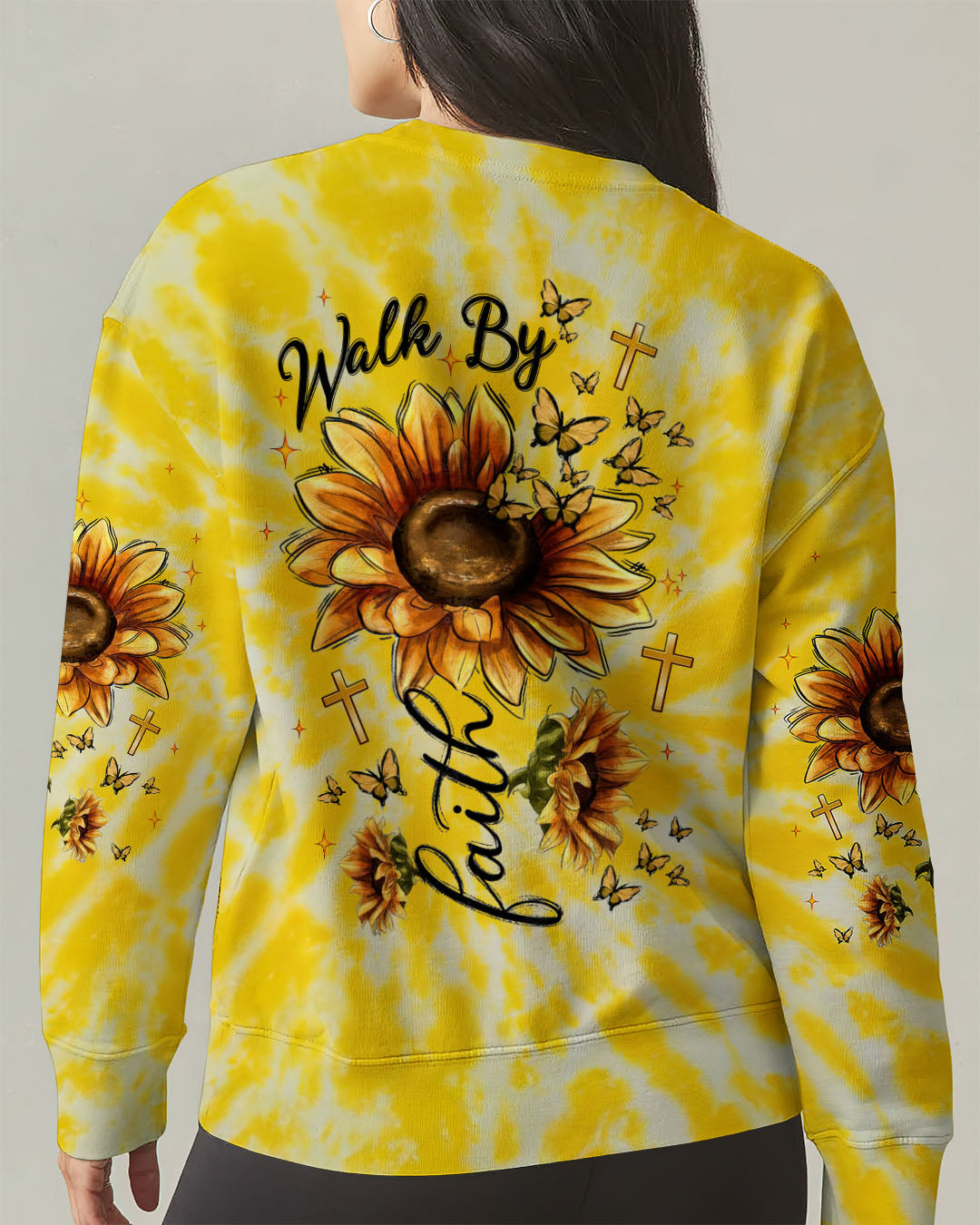 Walk By Faith Sunflower Women's All Over Print Shirt  - Tlnt0906252