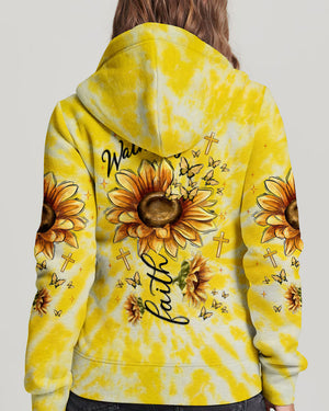 Walk By Faith Sunflower Women's All Over Print Shirt  - Tlnt0906252