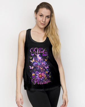 With God All Things Are Possible  Women's All Over Print Shirt - Tlnt0912244