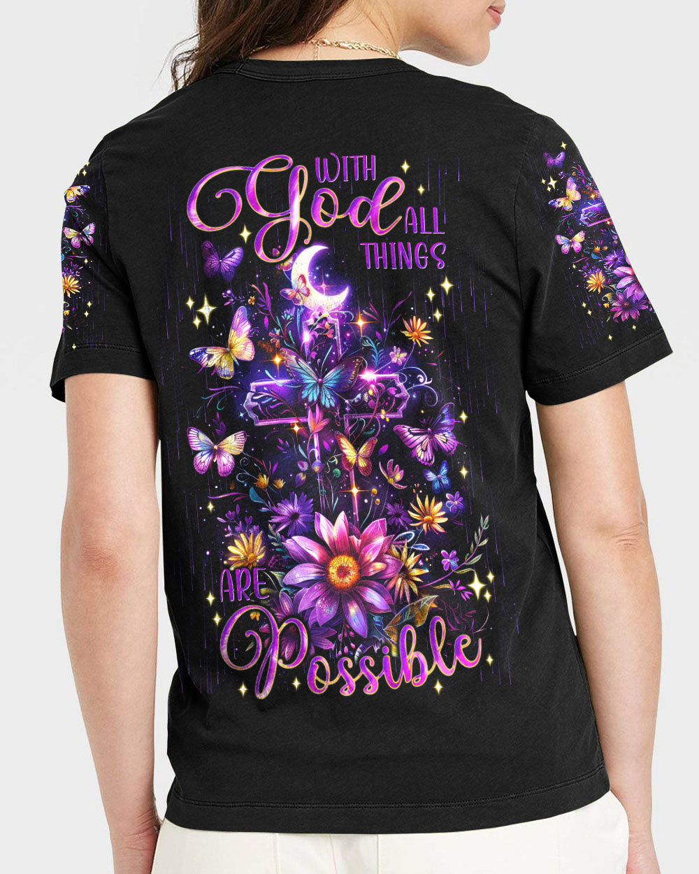 With God All Things Are Possible  Women's All Over Print Shirt - Tlnt0912244