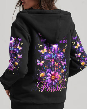 With God All Things Are Possible  Women's All Over Print Shirt - Tlnt0912244