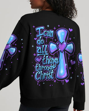 I Can Do All Things Through Christ Neon Women's All Over Print Shirt - Tlnt1007262
