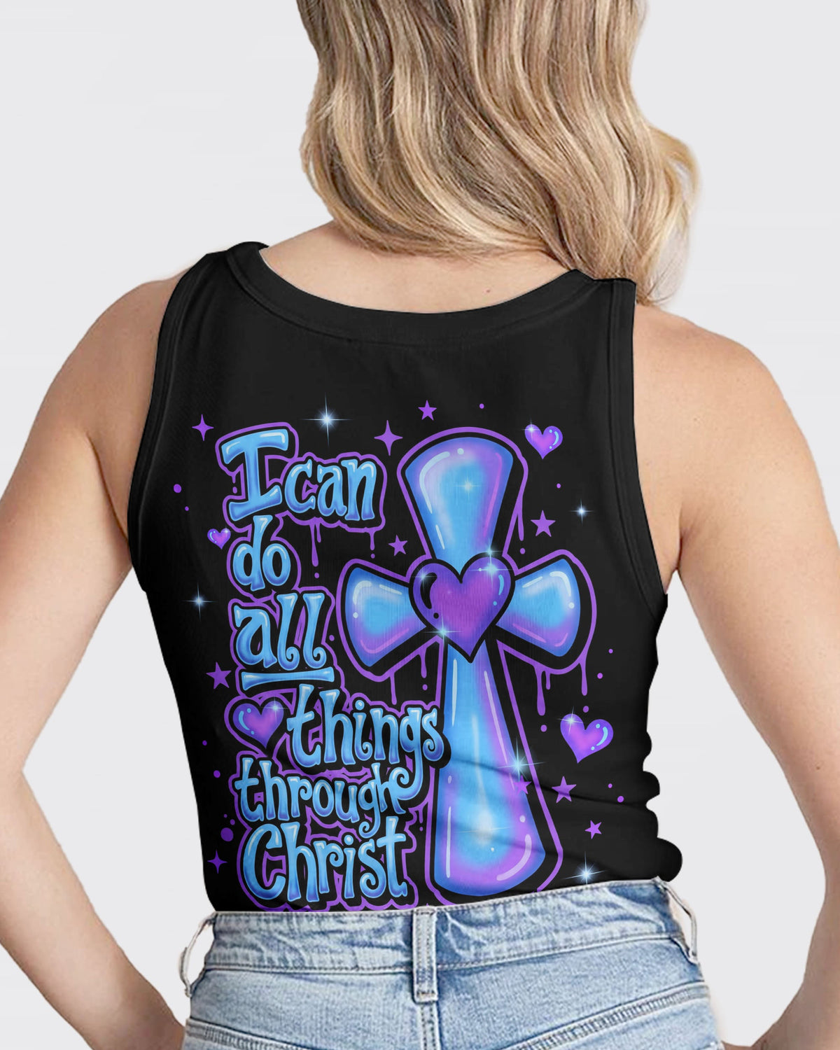 I Can Do All Things Through Christ Neon Women's All Over Print Shirt - Tlnt1007262
