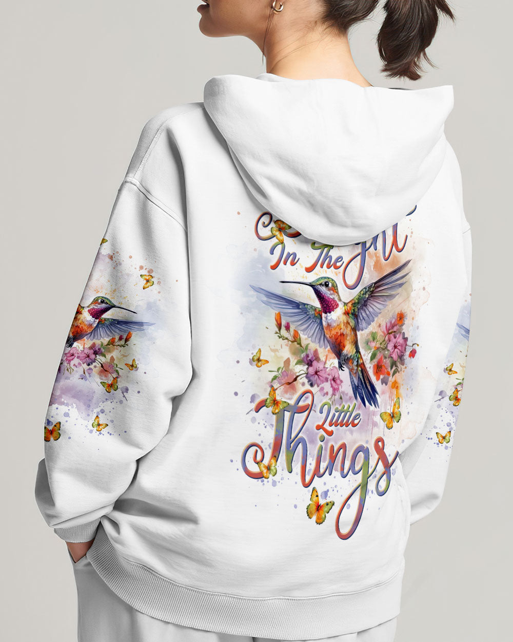 Delight In The Little Things Hummingbird Women's All Over Print Shirt - Tlnt1101243