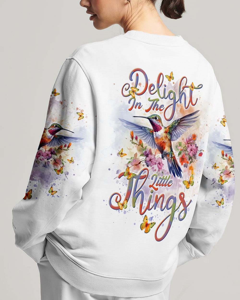 Delight In The Little Things Hummingbird Women's All Over Print Shirt - Tlnt1101243