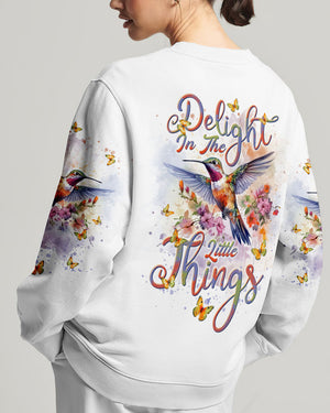 Delight In The Little Things Hummingbird Women's All Over Print Shirt - Tlnt1101243