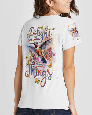 Delight In The Little Things Hummingbird Women's All Over Print Shirt - Tlnt1101243