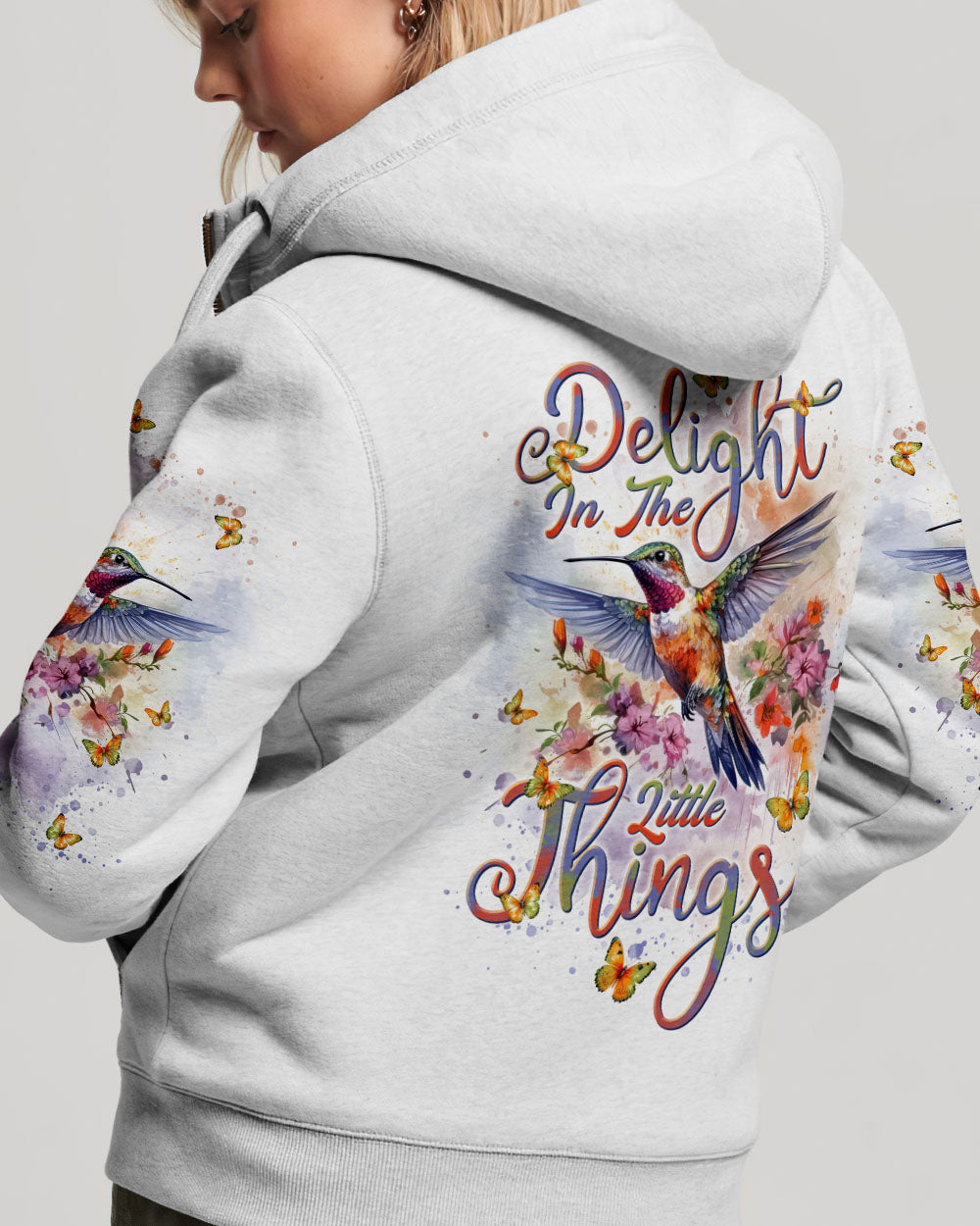 Delight In The Little Things Hummingbird Women's All Over Print Shirt - Tlnt1101243