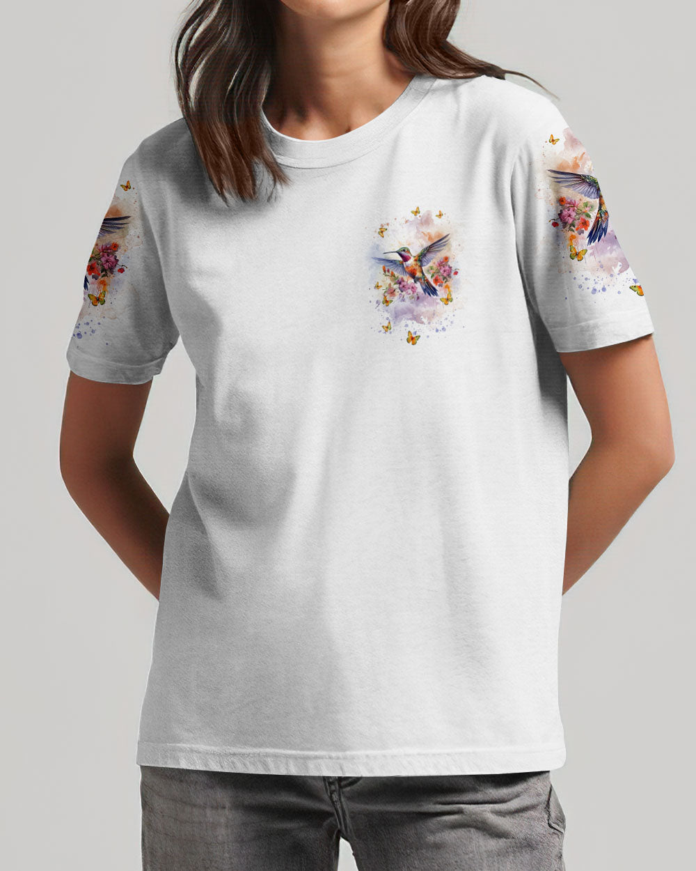 Delight In The Little Things Hummingbird Women's All Over Print Shirt - Tlnt1101243