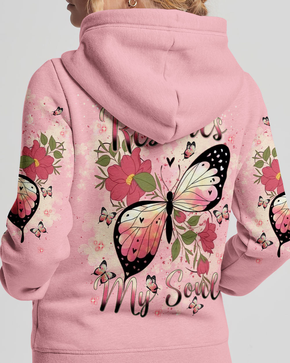 He Restores My Soul Butterfly Women's All Over Print Shirt - Tlnt1102252