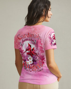 Cardinals Appear When Angels Are Near Women's All Over Print Shirt  - Tlnt1203251