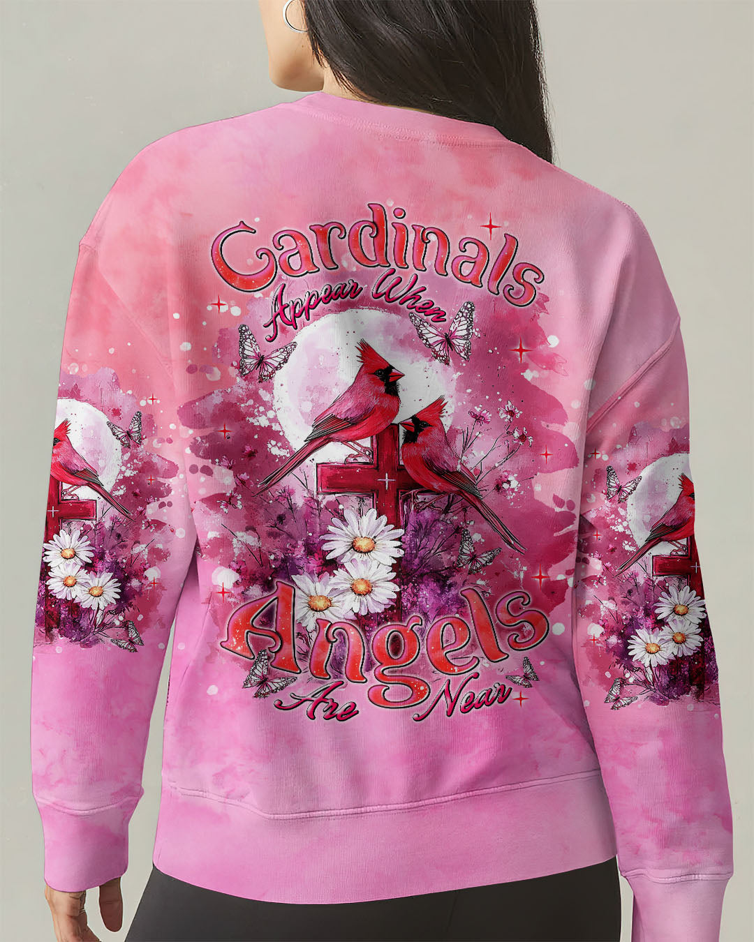 Cardinals Appear When Angels Are Near Women's All Over Print Shirt  - Tlnt1203251