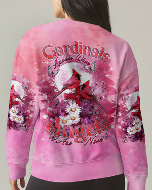 Cardinals Appear When Angels Are Near Women's All Over Print Shirt  - Tlnt1203251