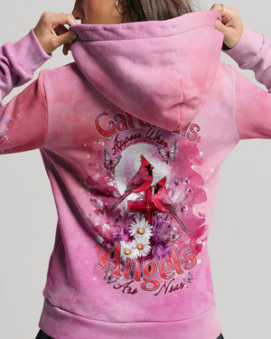 Cardinals Appear When Angels Are Near Women's All Over Print Shirt  - Tlnt1203251
