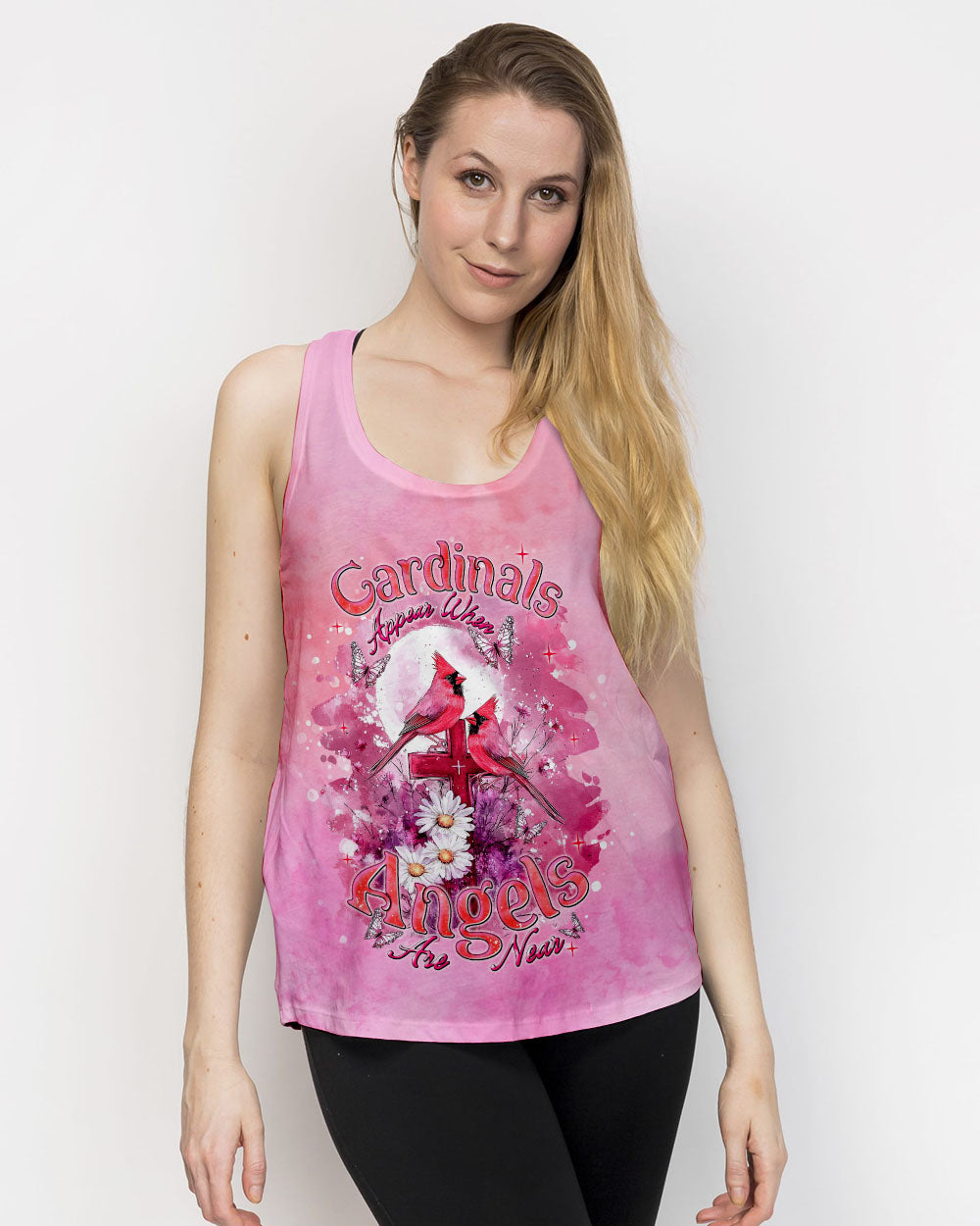 Cardinals Appear When Angels Are Near Women's All Over Print Shirt  - Tlnt1203251