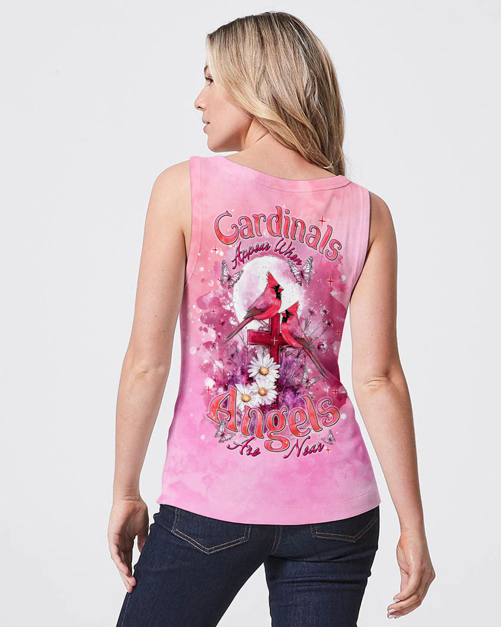 Cardinals Appear When Angels Are Near Women's All Over Print Shirt  - Tlnt1203251