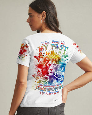 Jesus Dropped The Charges Lion Women's All Over Print Shirt - Tlnt1109245