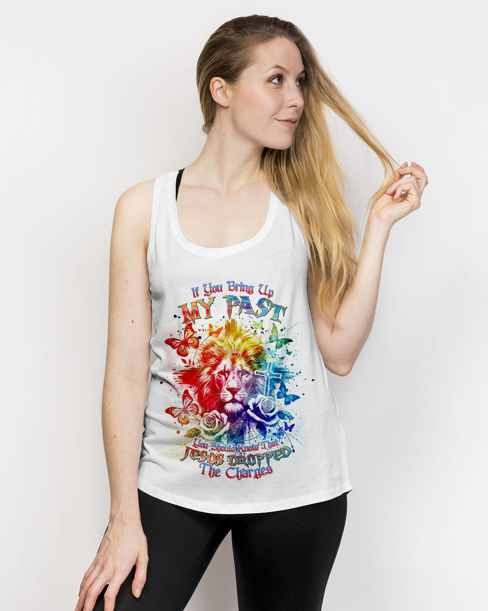 Jesus Dropped The Charges Lion Women's All Over Print Shirt - Tlnt1109245